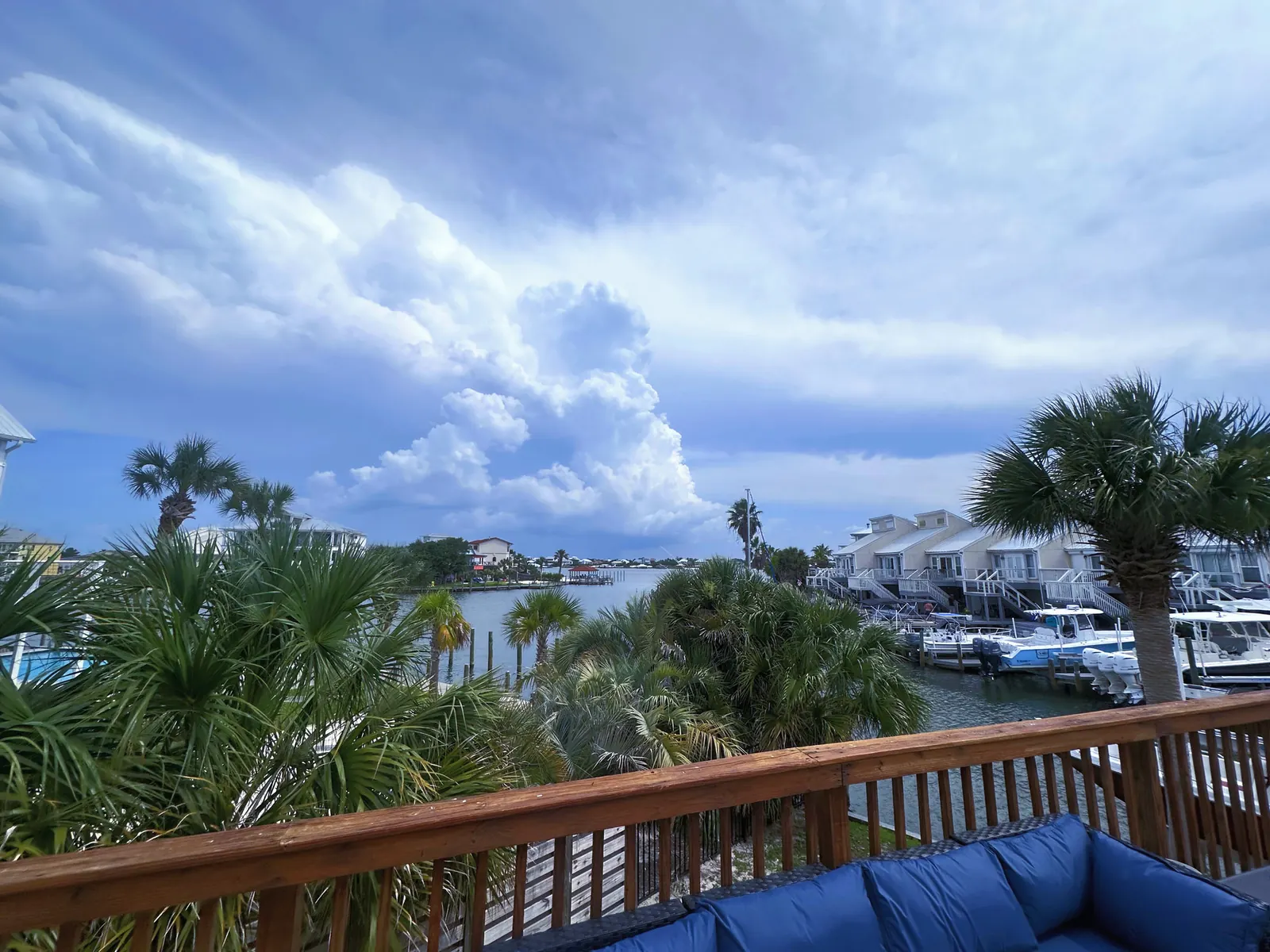 View over the canal from the Terrapin Lodge deck